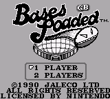 Bases Loaded for Game Boy (USA)